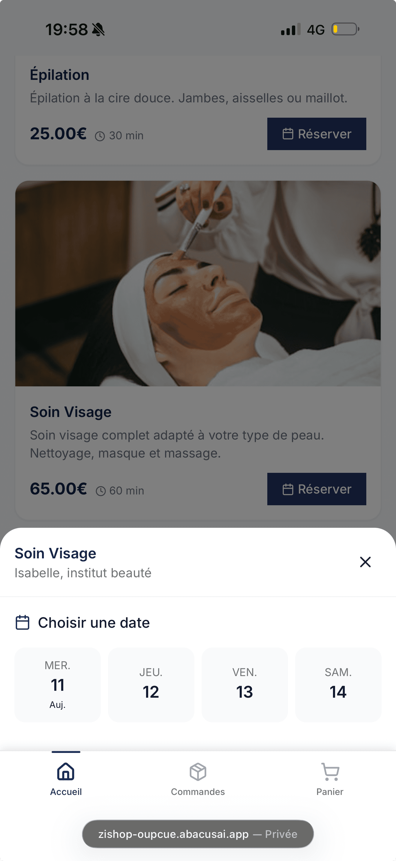 App screenshot